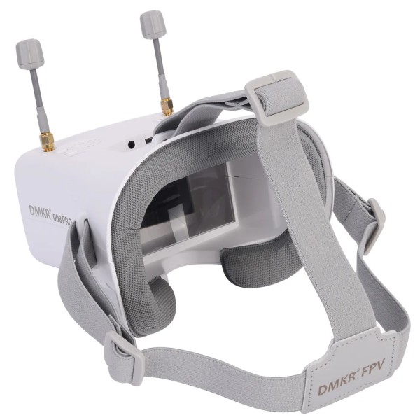LS-008D Pro White  Goggle with 5.8G 40ch 3.7V/2000mAh Battery 4.3 Inch HD LCD 16:9 for Racing Drone Bwhoop